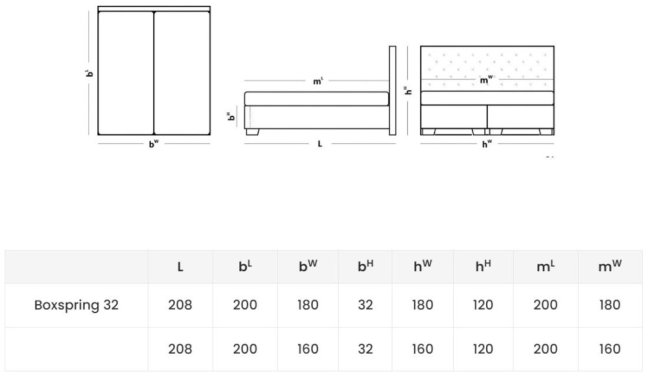 VELORUM - BOXSPRING UP MAXI