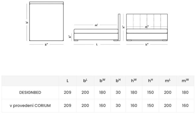 CORIUM - BOXSPRING UP MAXI